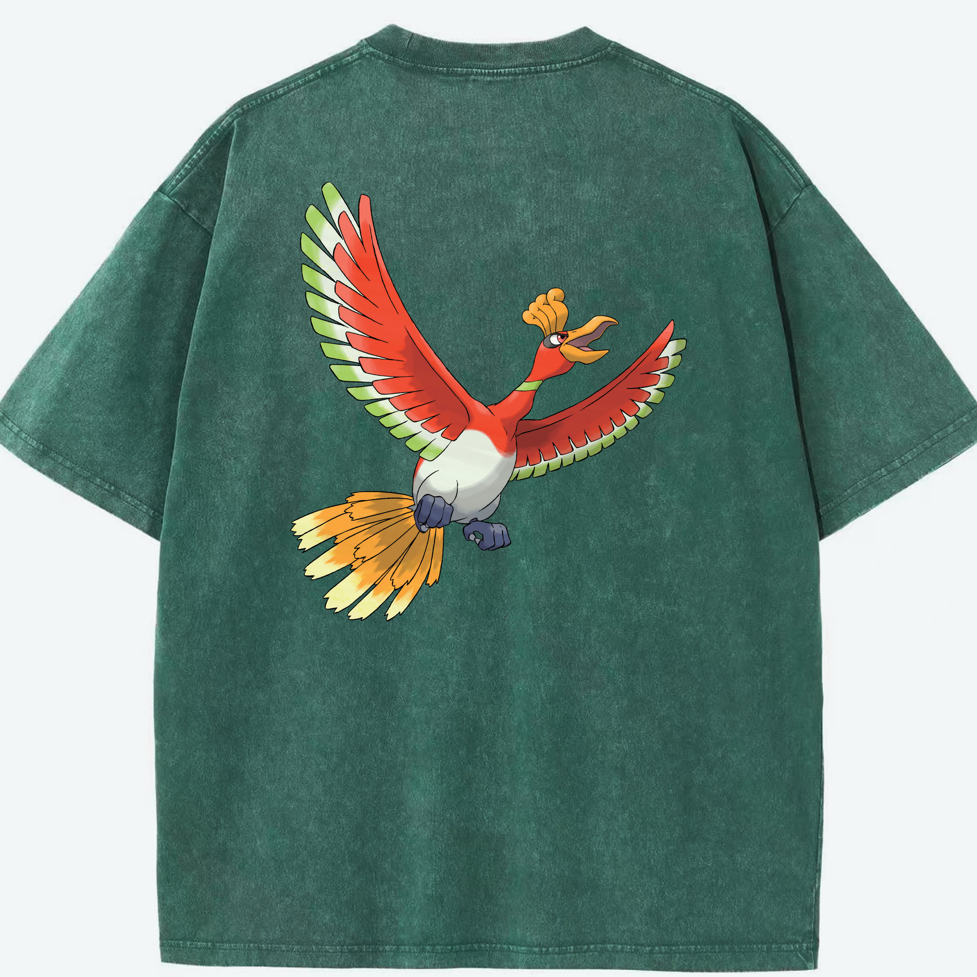 （画像用） ポケットモンスター Pokémon 綿100% ヴィンテージ風 半袖Tシャツ（背面プリント）
